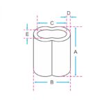Prensa cabo alumínio - DIN 3093 - Imagem 2