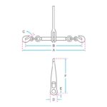 Tensionador de corrente com catraca - Imagem 2