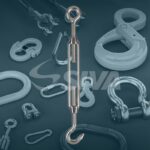 Esticador DIN 1480 - Gancho x Olhal - Inox AISI 304