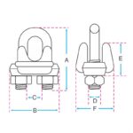 Grampo Pesado (Clips) - Inox AISI 316 - Imagem 2