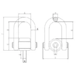 Olhal de Ssuspensão Aparafusável Giratório 360 / 180 - Imagem 2
