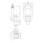 Olhal de Suspensão Aparafusável Giratório 360 / 90 - Imagem 2